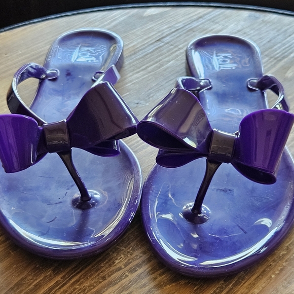 Kali Women's Purple Sandals with Bow - Picture 2 of 8